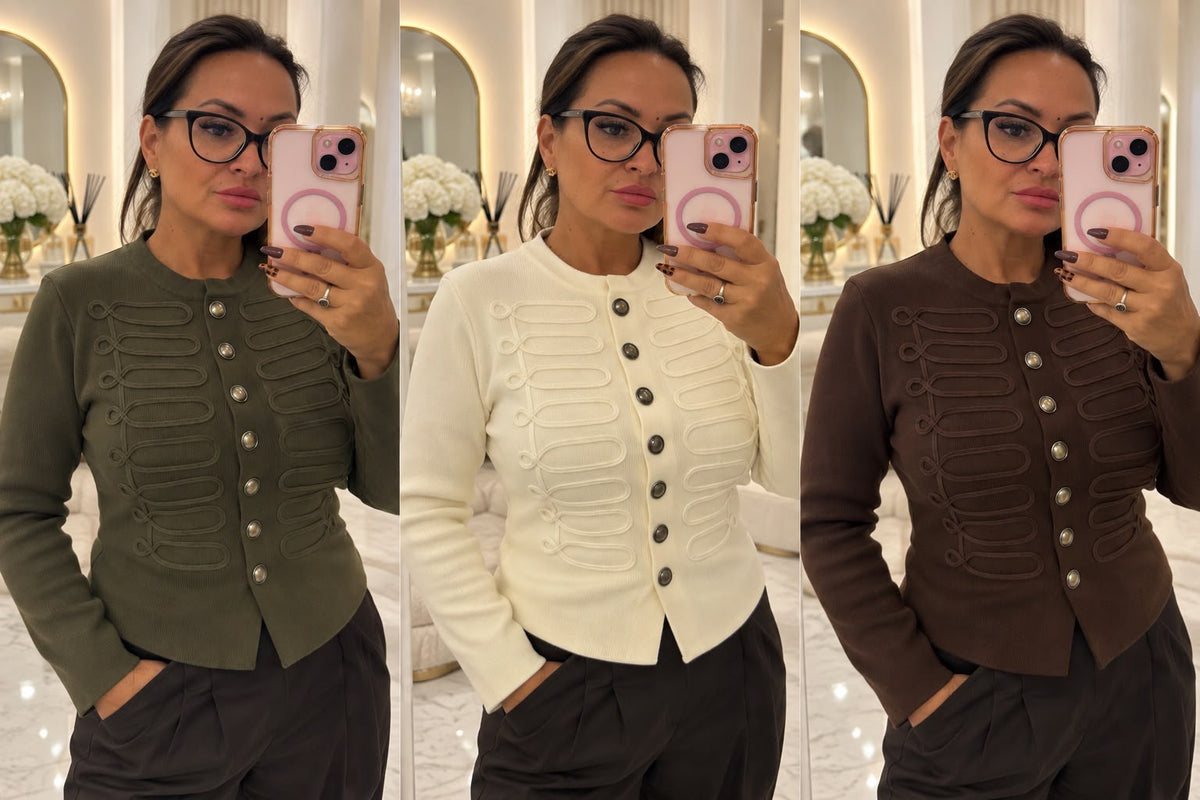 Military Knit Cardigan