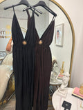 Sunburst Detail Maxi Dress