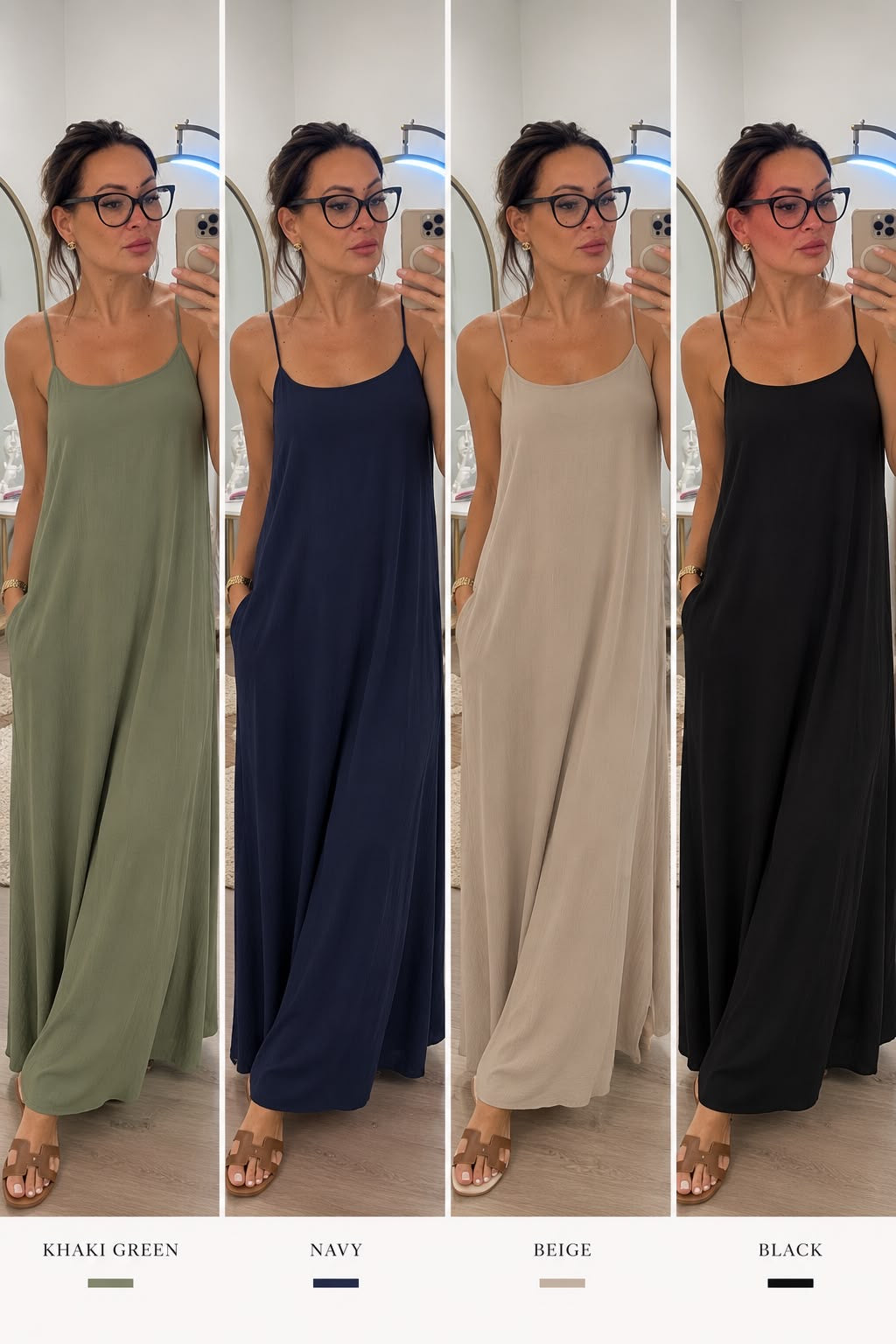 Minimal Slip Maxi Dress