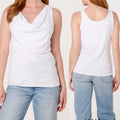 Drape Neck Sleeveless Top