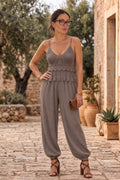 Crochet Detail Tassel Jumpsuit