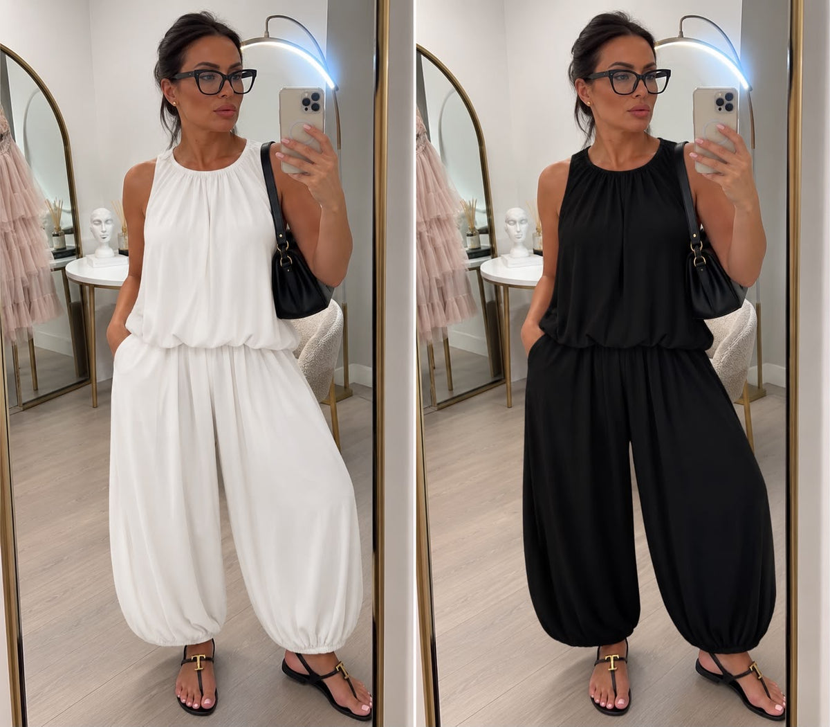 Sleeveless Bubble Hem Co-Ord Set