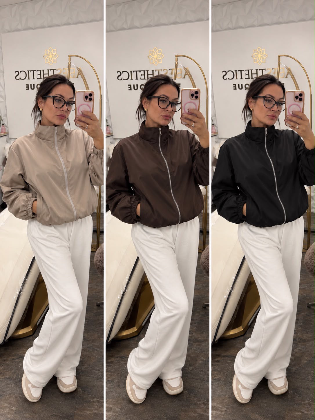 Lightweight Zip-Up Bomber Jacket