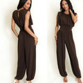 Chocolate Drape Jumpsuit