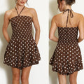 Polka Dot Halter Playsuit