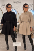 Belted Cape Coat