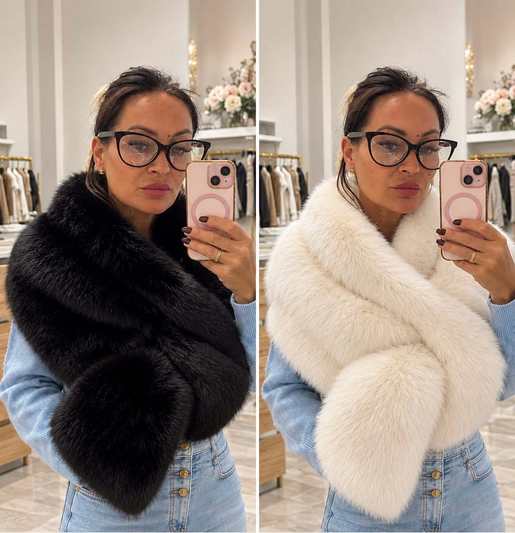 Luxury Faux Fur Stole Scarf