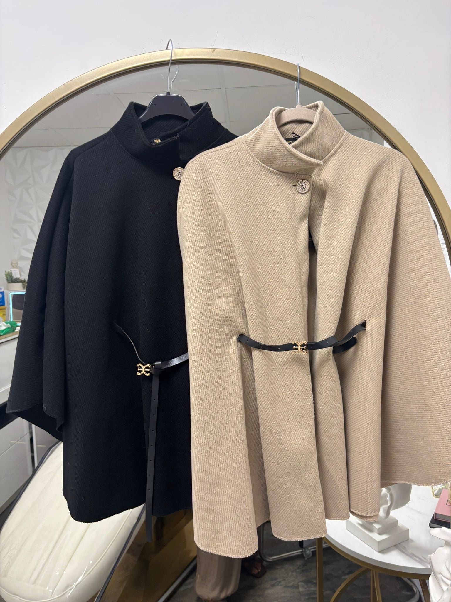 Belted Cape Coat