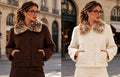 Faux Fur Collar Jacket