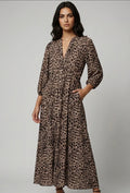 Leopard Print Midi Dress