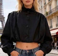 Cropped Bomber Jacket