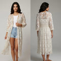 Bohemian Lace Midi Kimono