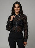 Sheer Textured Blouse