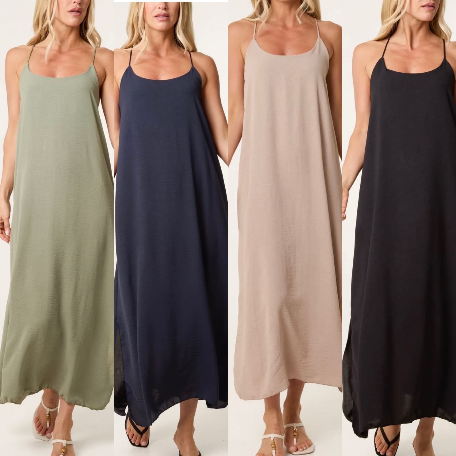 Minimal Slip Maxi Dress